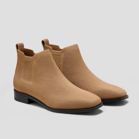 VIVAIA Water-Repellent Square-Toe Ankle Boots Neutral Tan, Modern EU/39 US/8 - Picture 12 of 14
